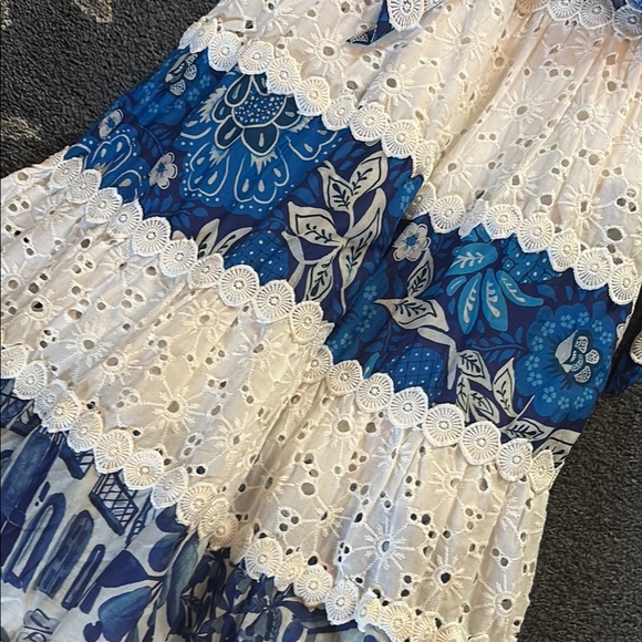 FARM Rio Blue and White Floral Dress - Picture 2 of 6